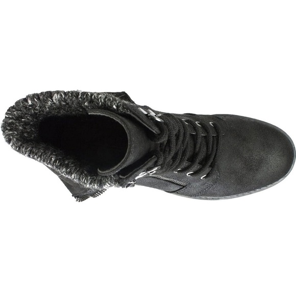 Cliffs by White Mountain Woman Boot Lace Up Mandy Black Boot Size 7.5M New - Picture 3 of 11